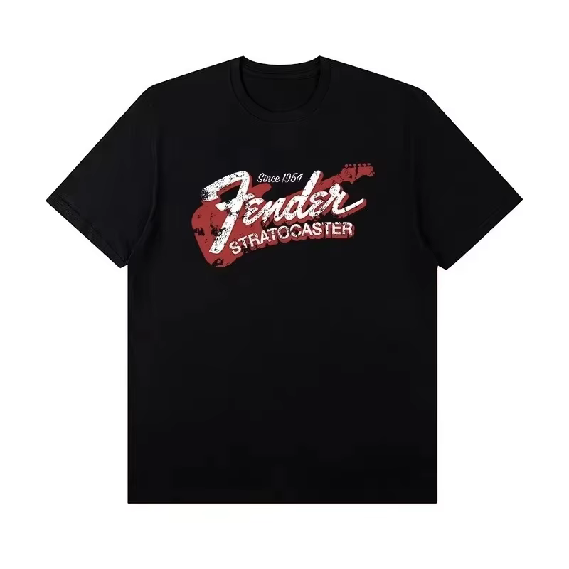 Nouveau T-shirt à manches courtes Fenda Jimi Hendrix pour hommes et femmes, imprimé guitare Street W