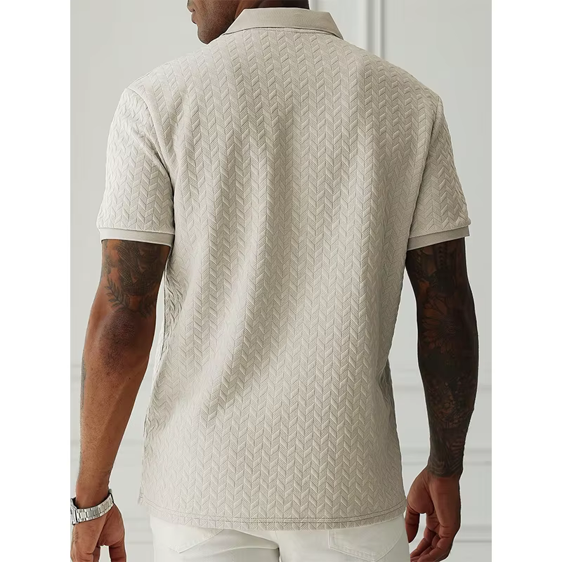 Polo d'été à manches courtes pour hommes, Streetwear, hauts de couleur unie, marque respirante