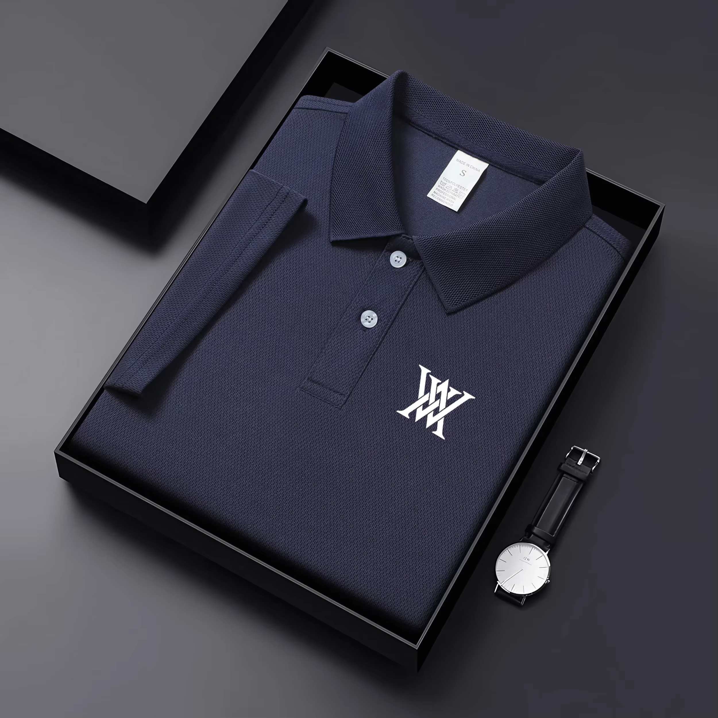 Chemise de golf pour homme, col de golf, col décontracté, manches courtes, couleur unie, style moder