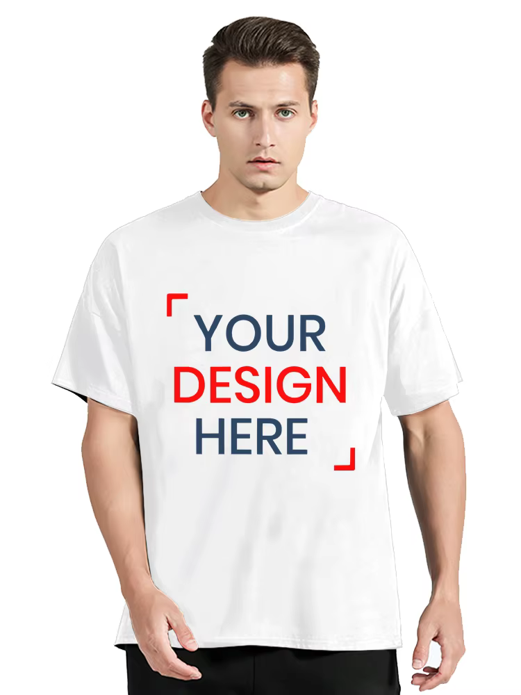 T-shirt personnalisé concevoir votre propre Photo texte Image T-shirt coton à manches courtes hommes
