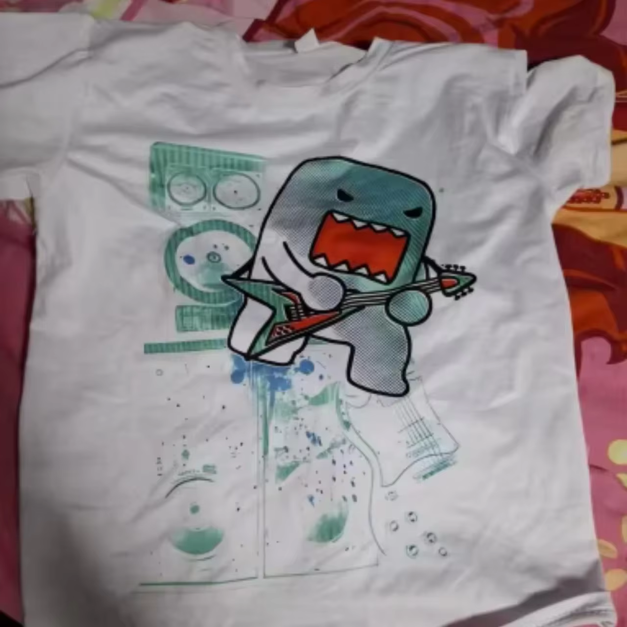 2025 été strass motif drôle T-Shirts quotidiens hommes et femmes Simple bloc de couleur polyvalent g