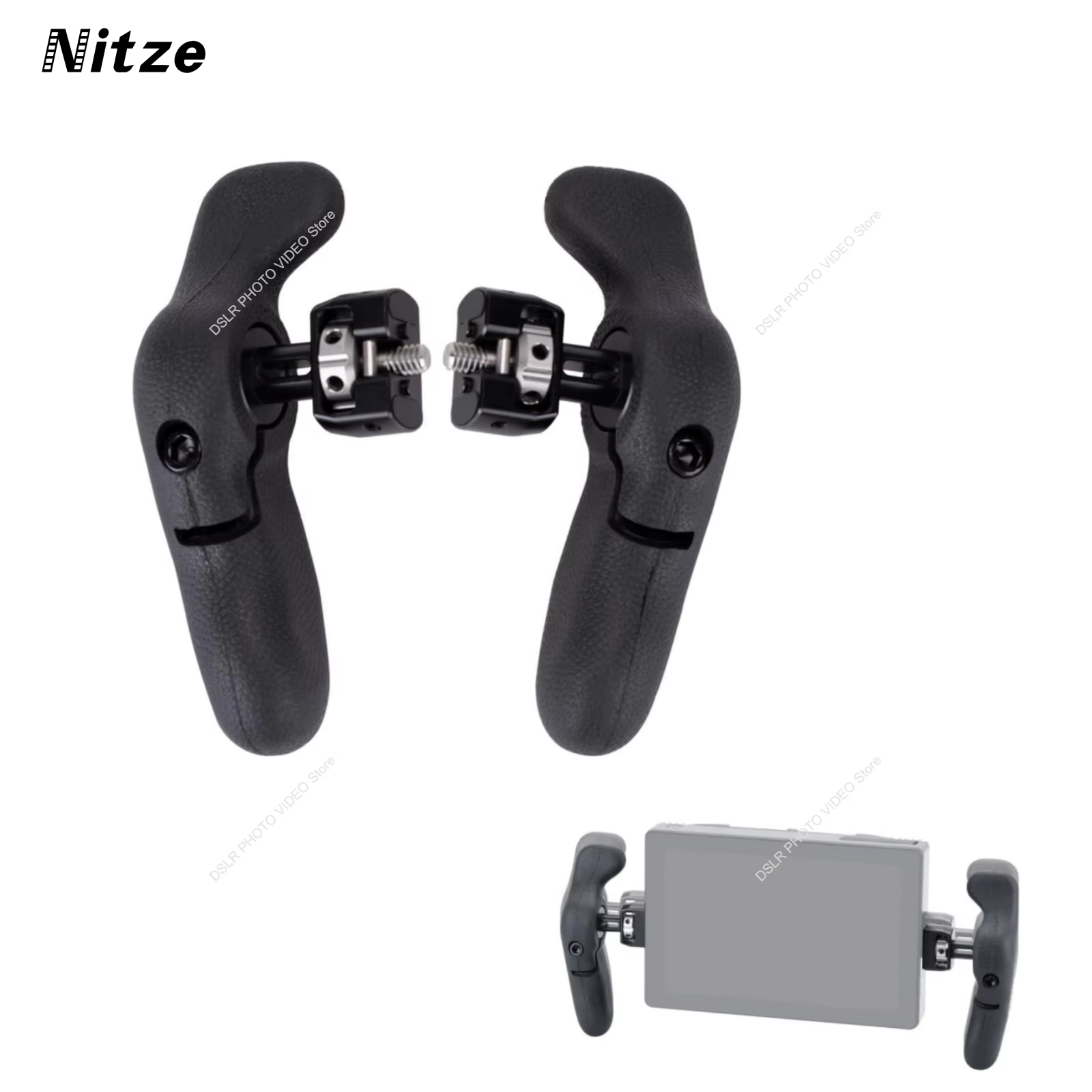 Poignée latérale de caméra Nitze pour moniteur SmallHD, avec broches Locaiting 1/4" pour SmallHD Sta