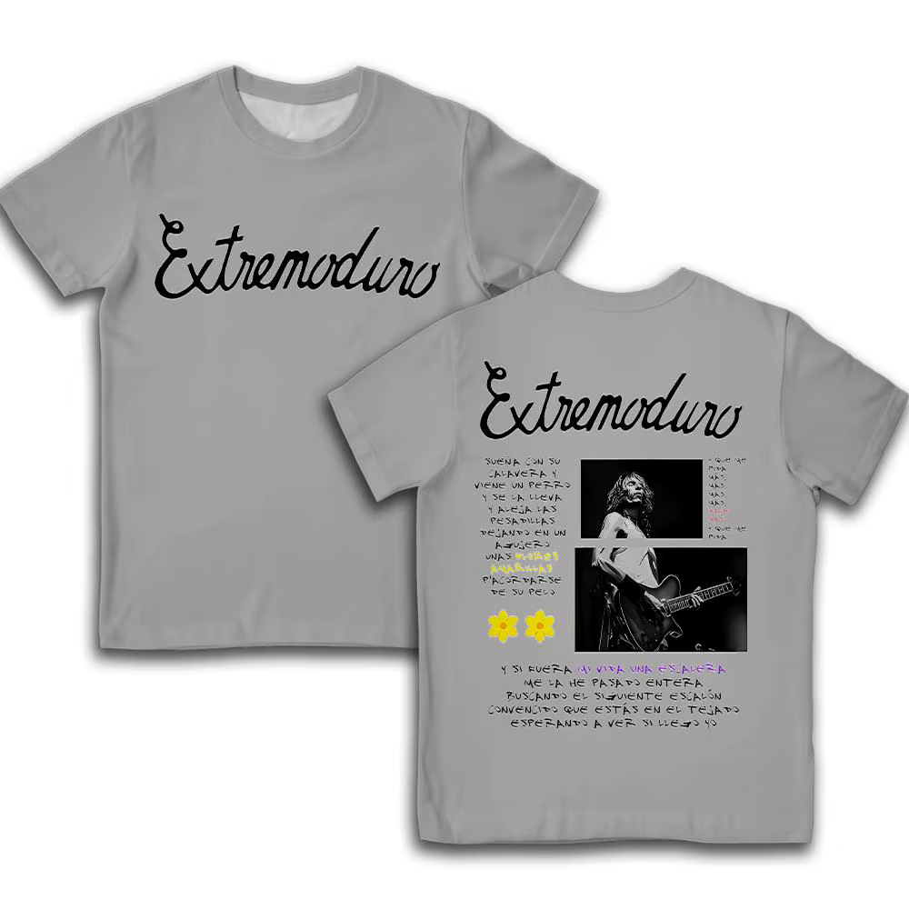 Rock Band Extremoduro 3D impression T-Shirt été hommes respirant décontracté à manches courtes chemi