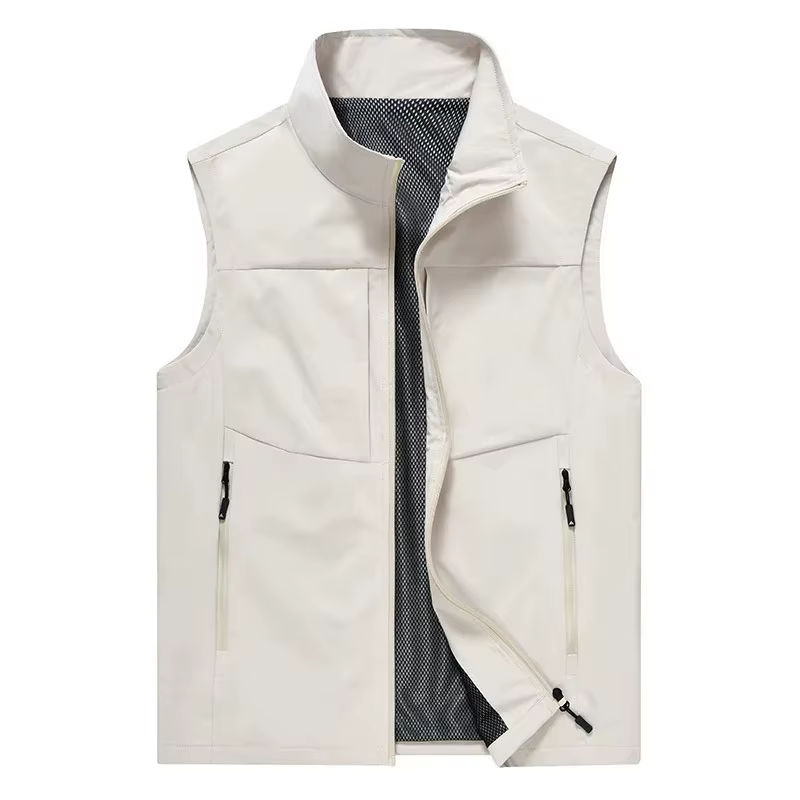 Gilet ample sans manches pour hommes, Style printemps-automne, vêtements d'extérieur décontractés, v