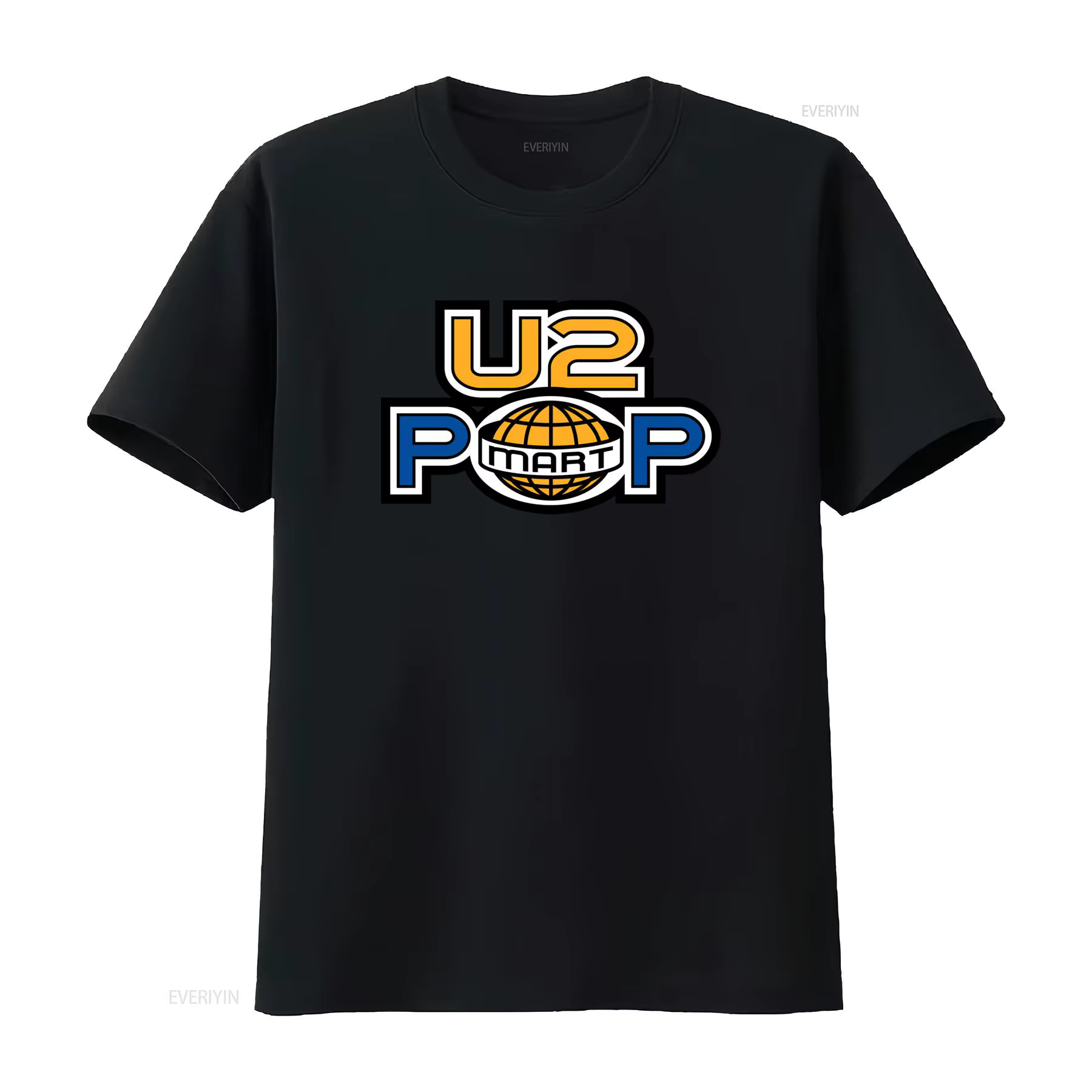 T-shirt de concert de la groupe de pop rock U2 2016 pour hommes et femmes, élégant, confortable, vin
