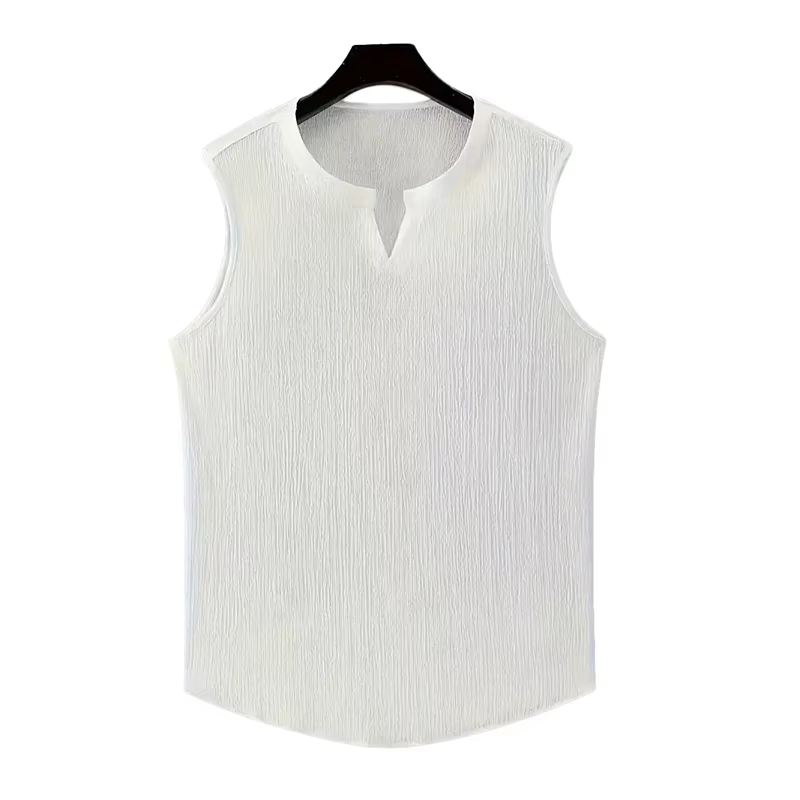 Nouveau Style américain hommes Fitness débardeurs mode populaire col en V couleur unie gilets Sexy d