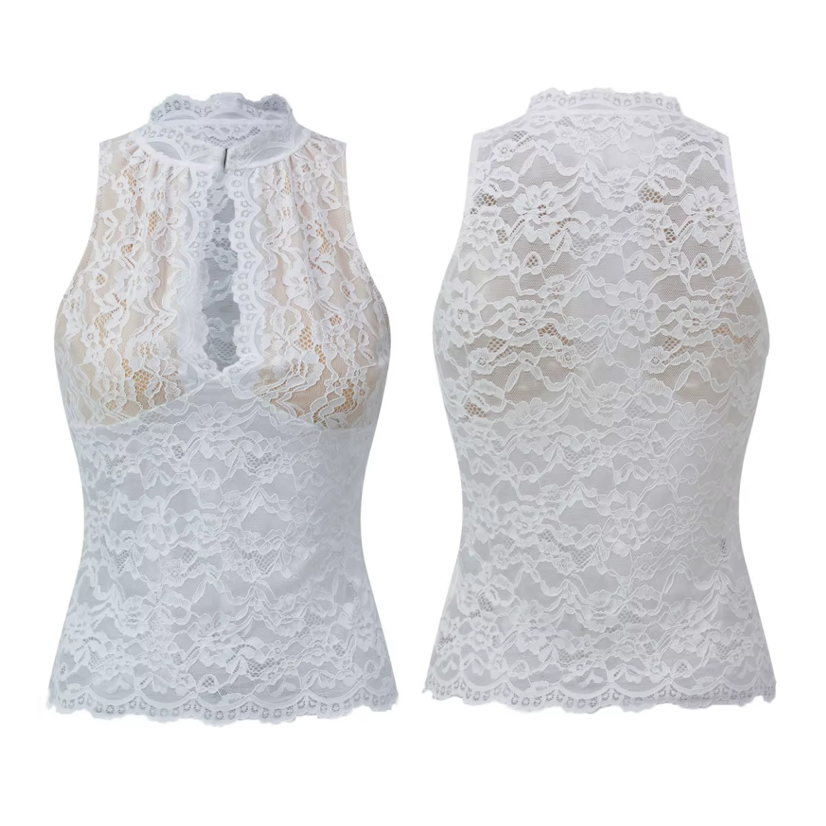 Débardeurs Rétro Kawaii Harajuku pour Femmes, Coupe Slim, Col Montant Découpé, Sans Manches, Style C