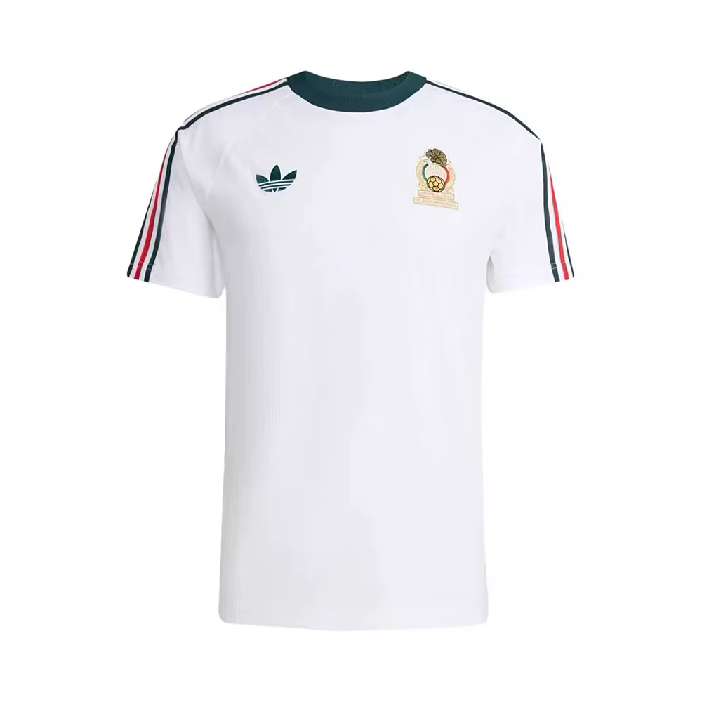 adidas Originals Mexico 3S OG Maillot de Football pour Homme, T-Shirt à Manches Courtes, Col Rond, C