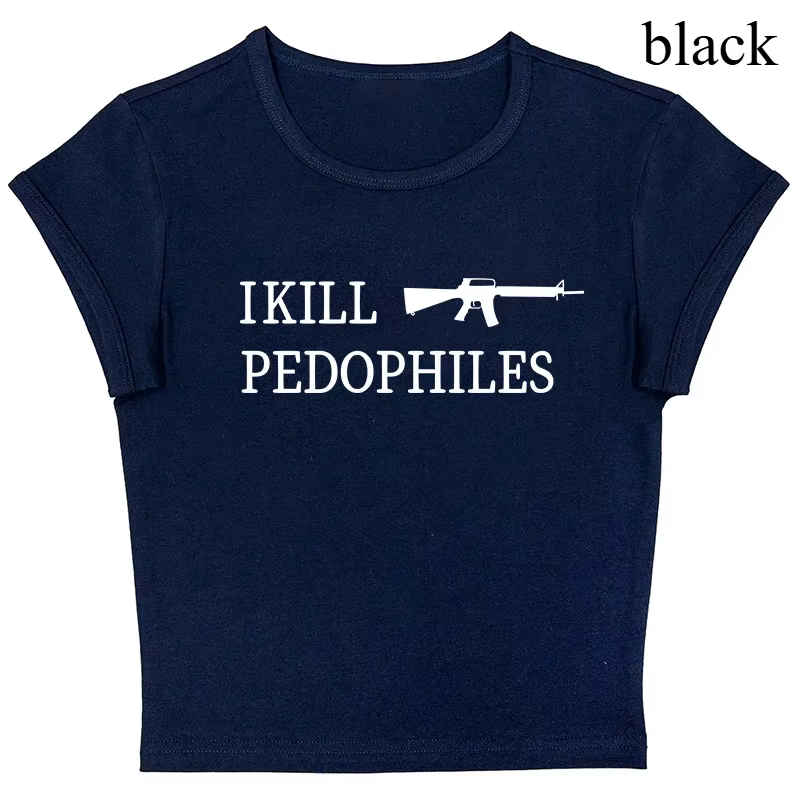 Grunge Punk Hip Hop Y2K femmes T-Shirt à manches courtes Sexy mince Chic mode imprimé haut court got