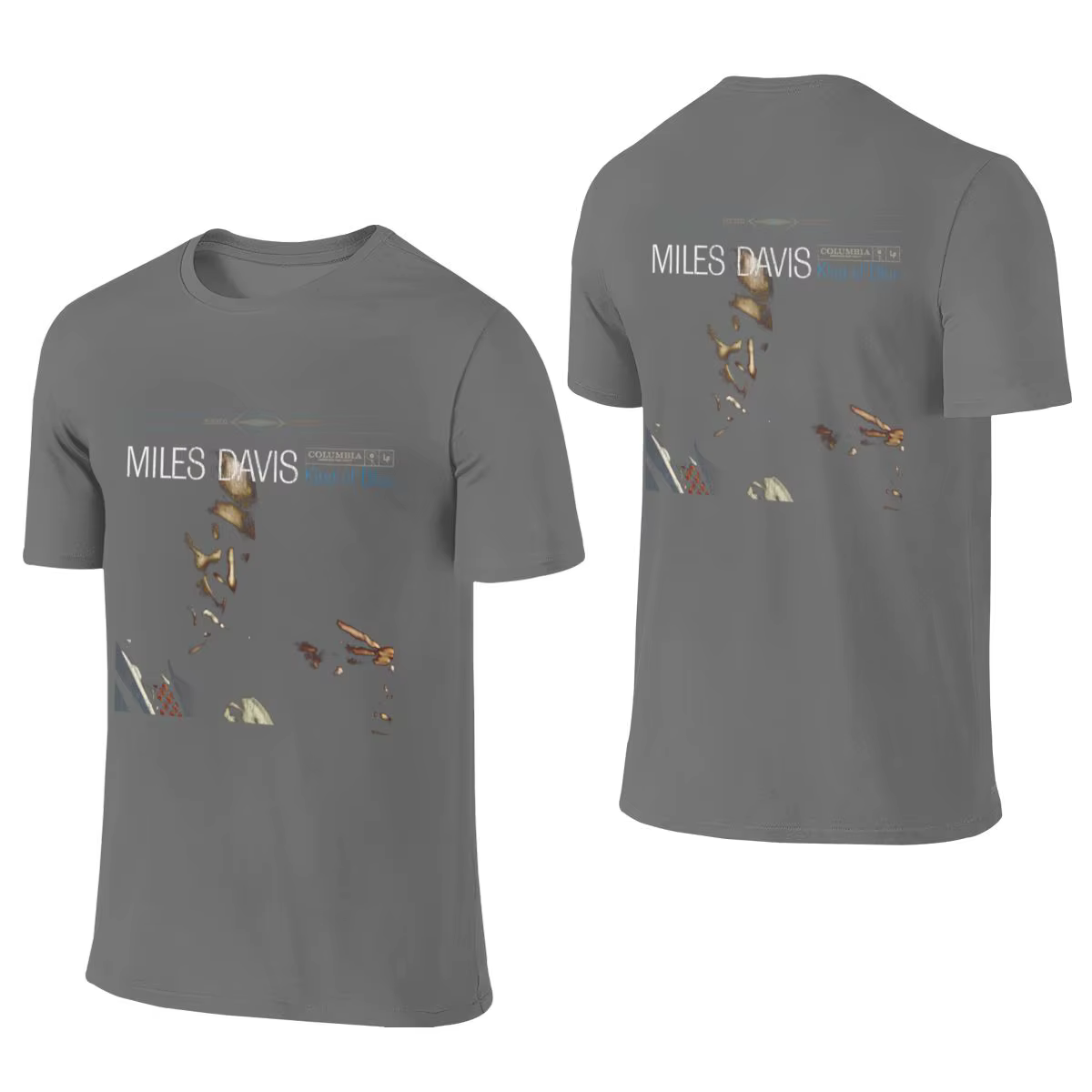 T-shirt réversible Miles Davis Kind Of Blue Sports, t-shirt basique absorbant la transpiration et à 