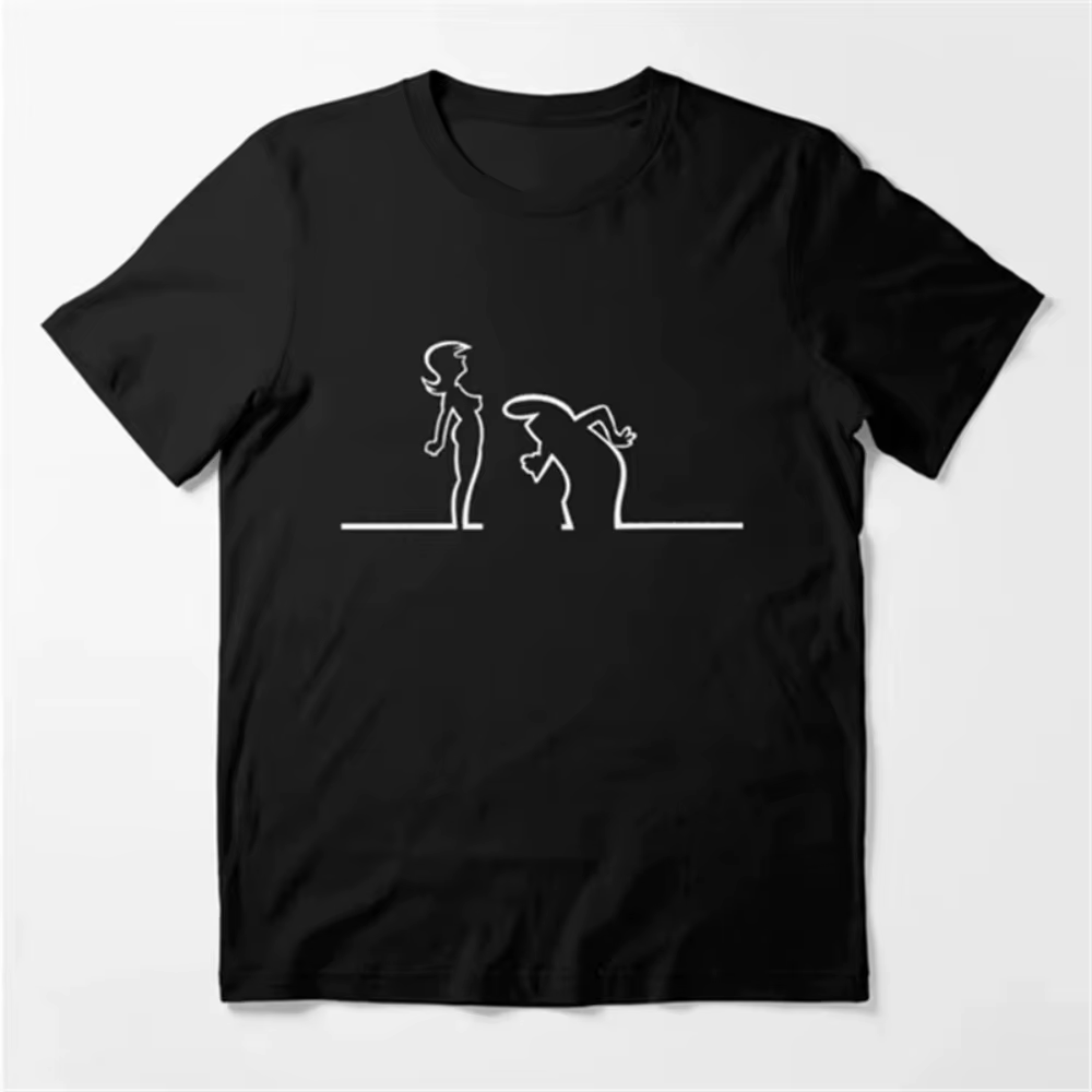 Créatif La Linea la ligne Osvaldo Cavandoli TV T-Shirt hommes mode heureuse femmes t-shirts Streetwe