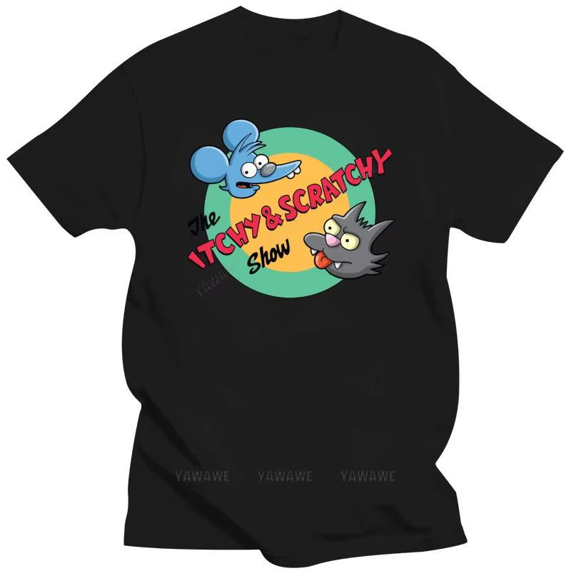 Hommes marque mode t-shirt été t-shirts pour hommes démangeaisons et Scratchy porche Pals unisexe à