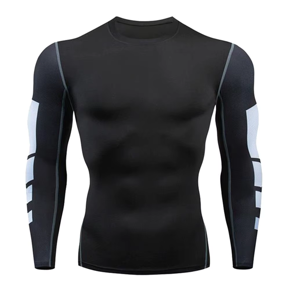 Chemise de Compression à séchage rapide moto T-Shirt serré hommes salle de sport Fitness T hommes à 