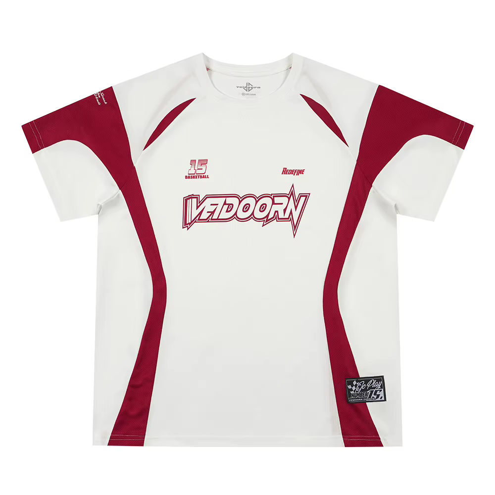 Veidoorn T-shirt d'entraînement à séchage rapide pour hommes et femmes, respirant, à manches courtes