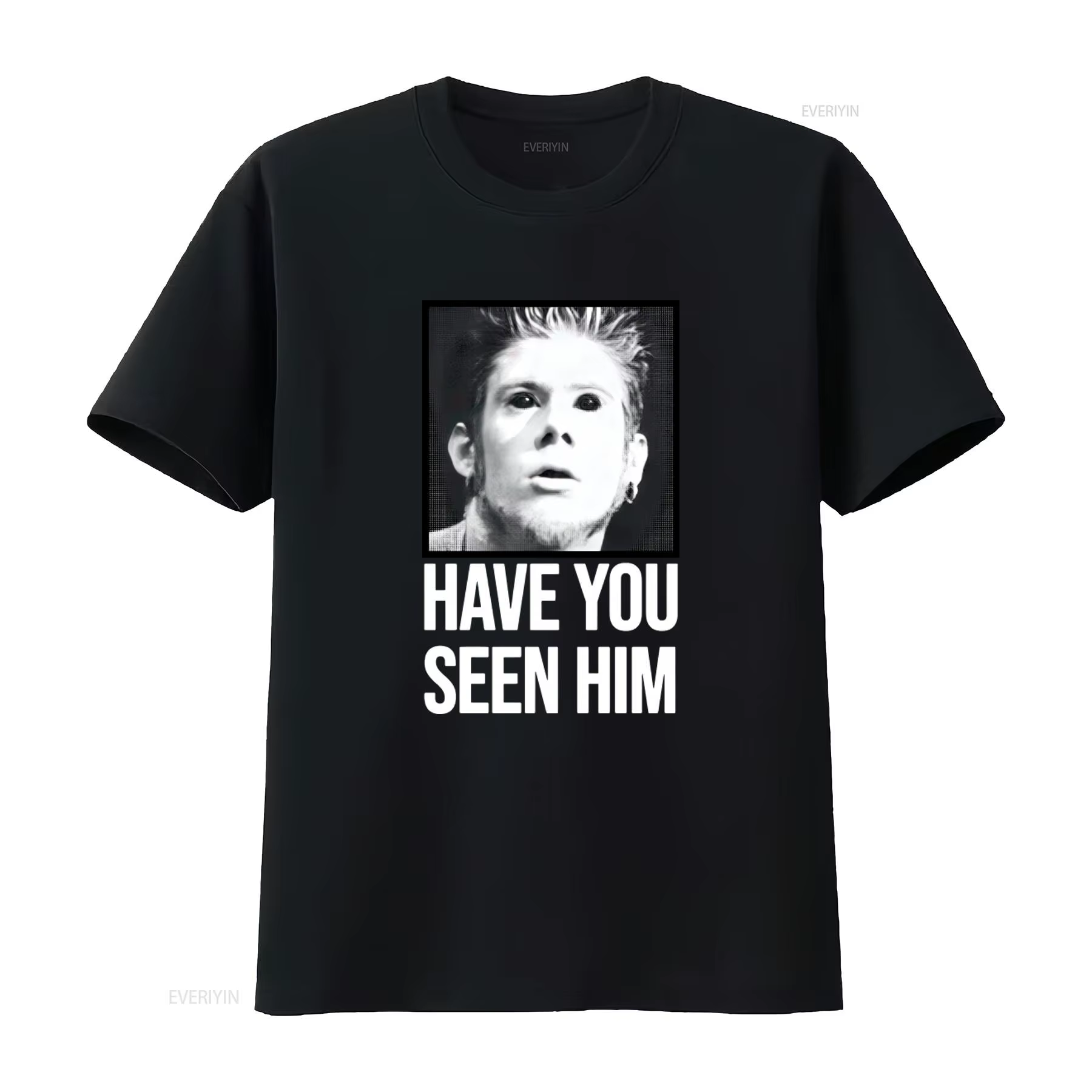 T-shirt Wes Borland Have You Seen Him Print Limp Bizkit pour homme, merchandising pour fans de group