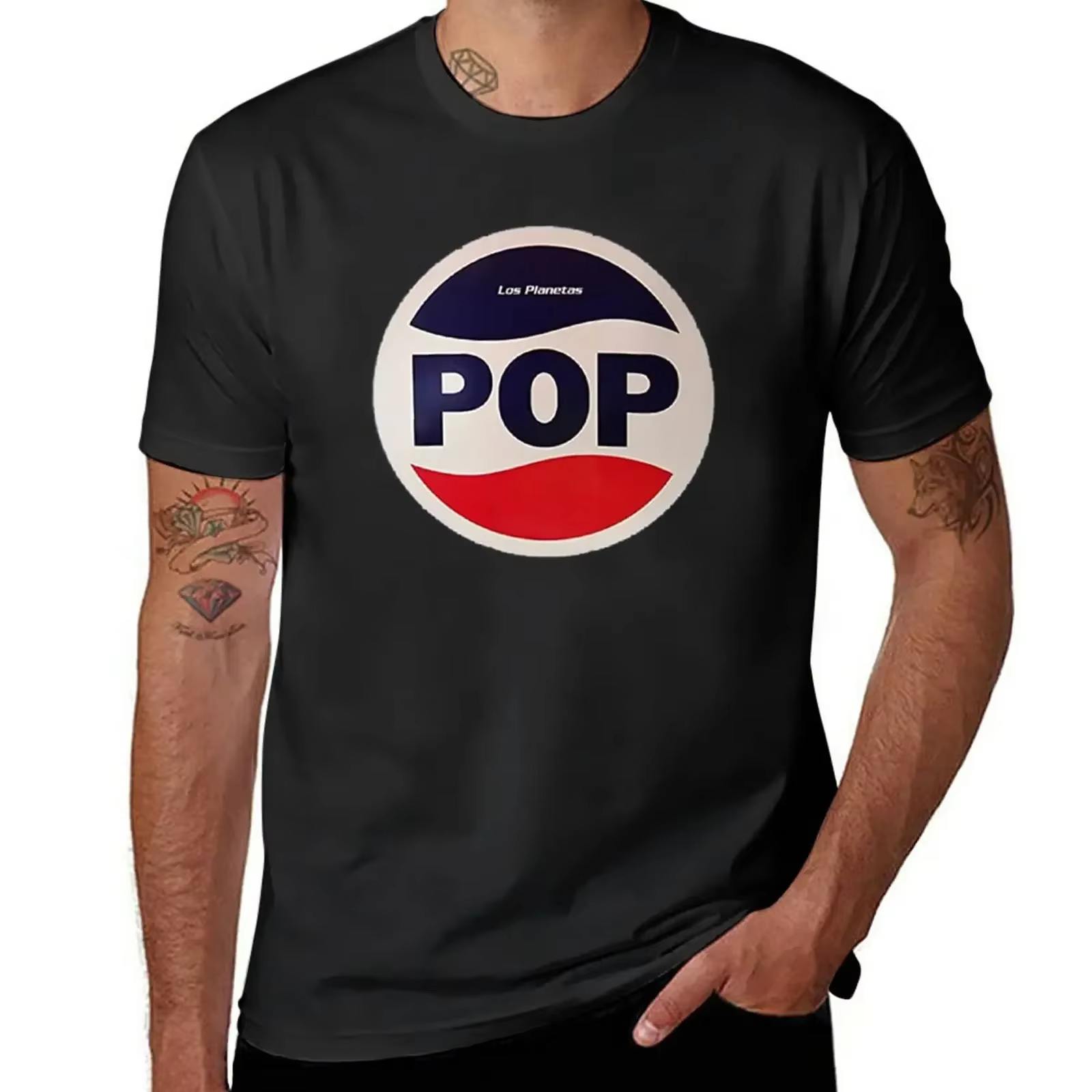 Los Planetas T-Shirt funnys fans de sport vêtements pour hommes à manches courtes coton nouveauté co