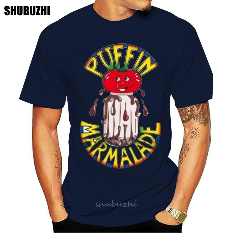 T-Shirt-Puffin Marmelade-Terence Hill-Bud Spencer (weiss) marque masculine teeshirt hommes été coton