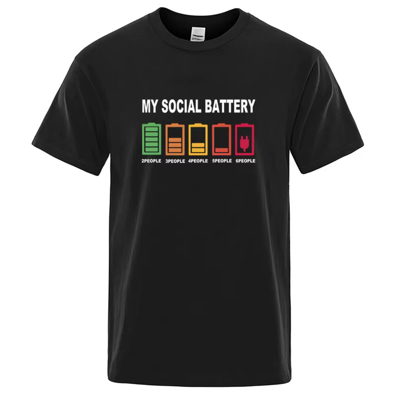 T-shirt pour hommes en mélange de coton de haute qualité, design amusant imprimé, t-shirt décontract