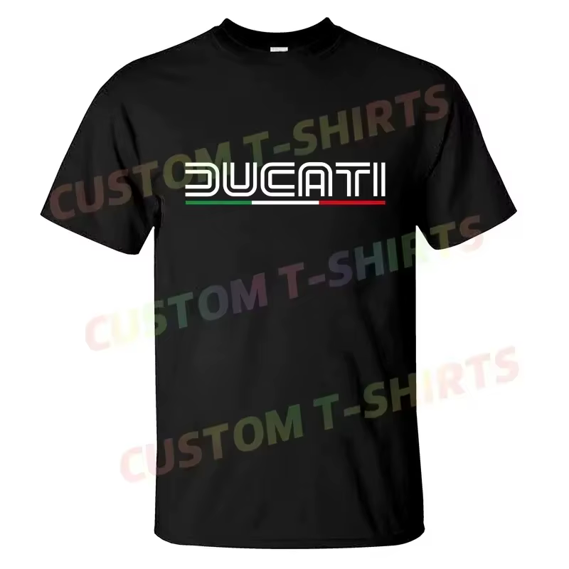 T-shirt décontracté 2026, nouvelle édition limitée, classique rétro, logo Ducatis Corse, t-shirt gra