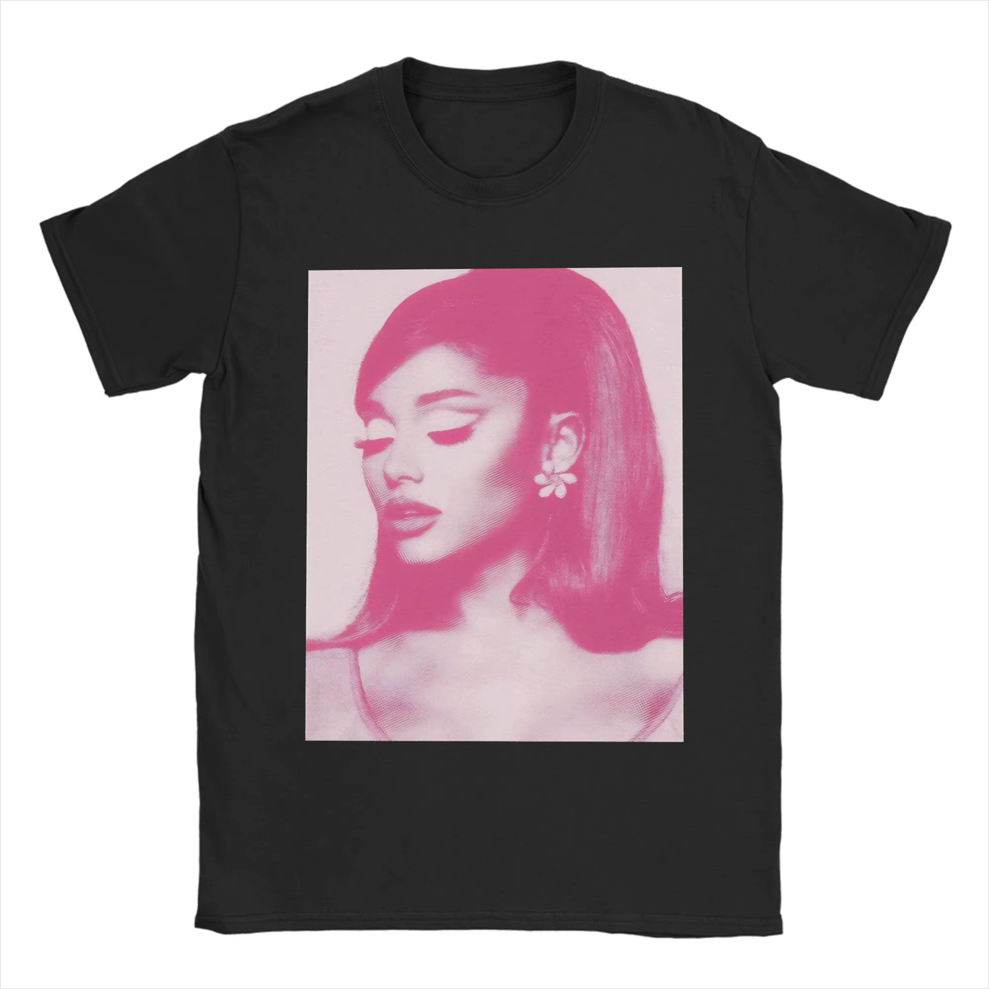 T-shirt de couple Ariana Grande Pink Positions, T-shirts Hippie, T-shirt de plage Y2K, vêtements amu