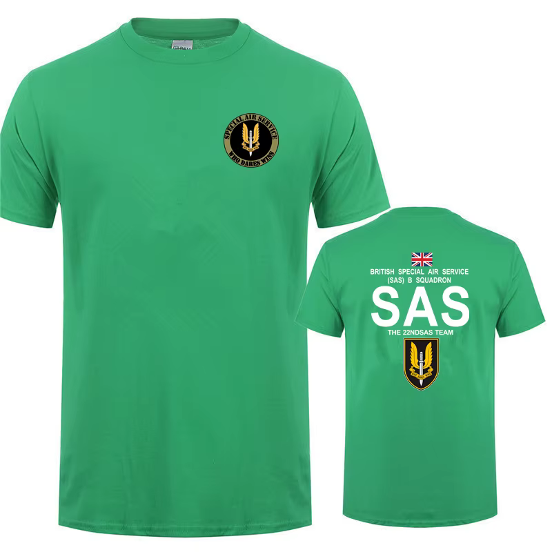 Militaire SAS Sniper hommes t-shirt armée t-shirt pour homme opérations militaires spéciales à manch