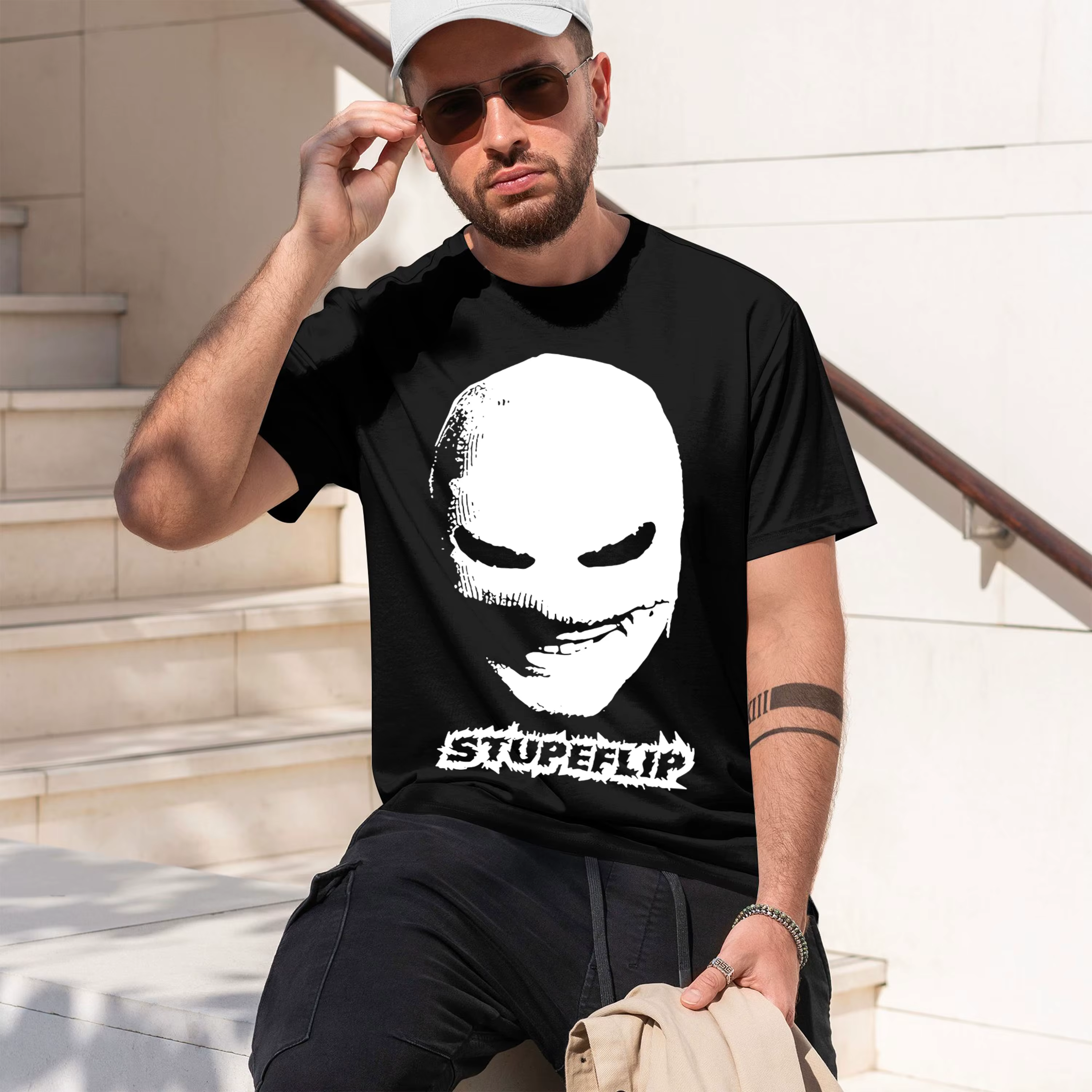 STUPEFLIP 2026 Nouveau Modèle T-shirt à manches courtes et col rond pour homme, classique et décontr