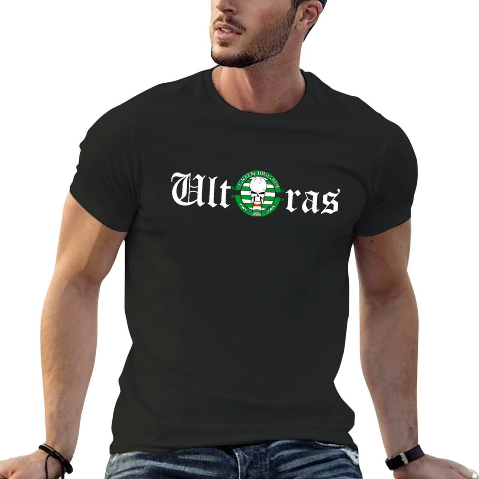 T-shirt graphique Green Brigade pour homme, essentiel
