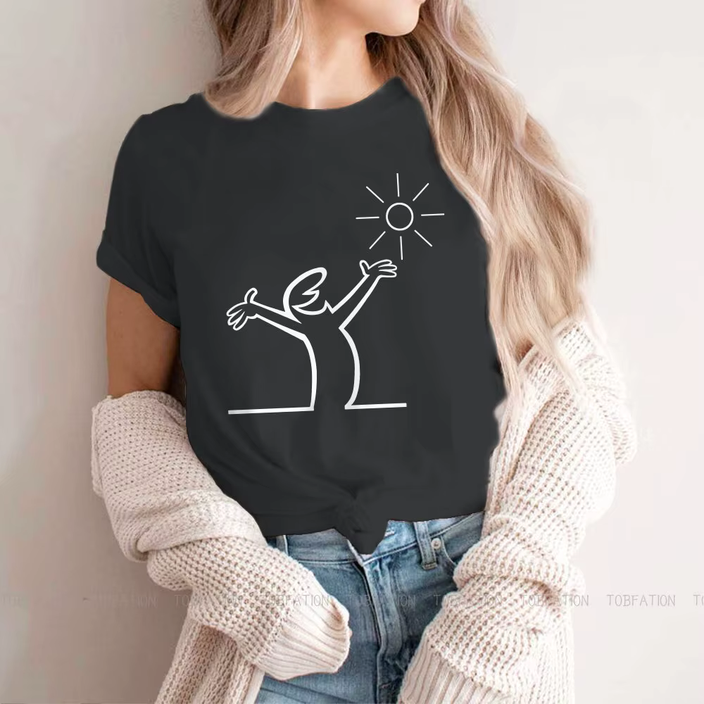 La Linea – t-shirt pour filles, estival et surdimensionné, Kawaii, 5XL