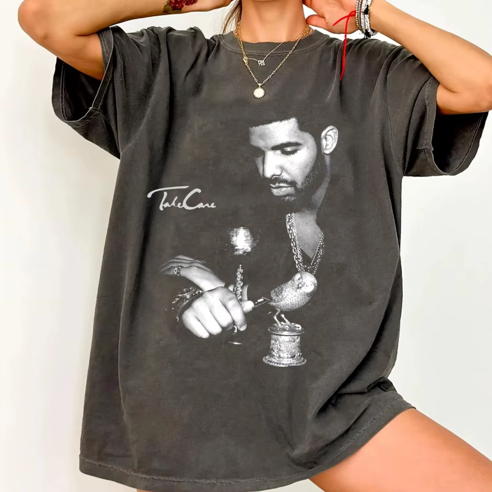 T-shirt Drake de Comfort Colors | T-shirt rare à imprimé graphique hip-hop 100% coton, unisexe, ha
