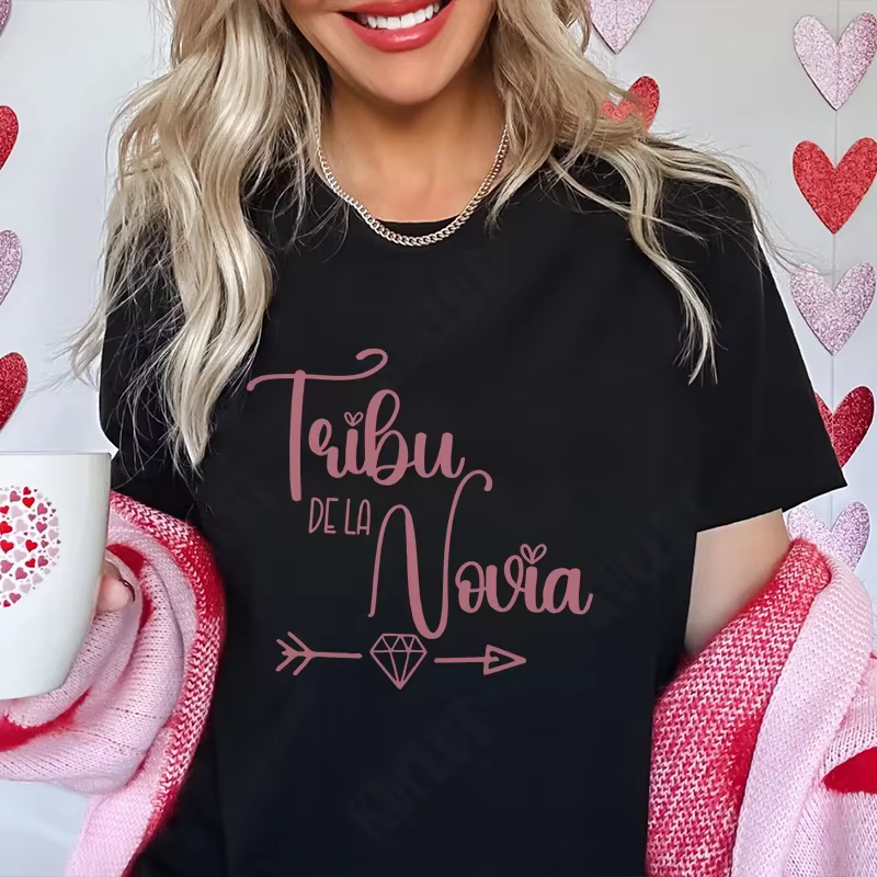 Filles espagnoles Bachelorette poule fête T-Shirt équipe mariée équipe hauts femmes unique adieu T-S