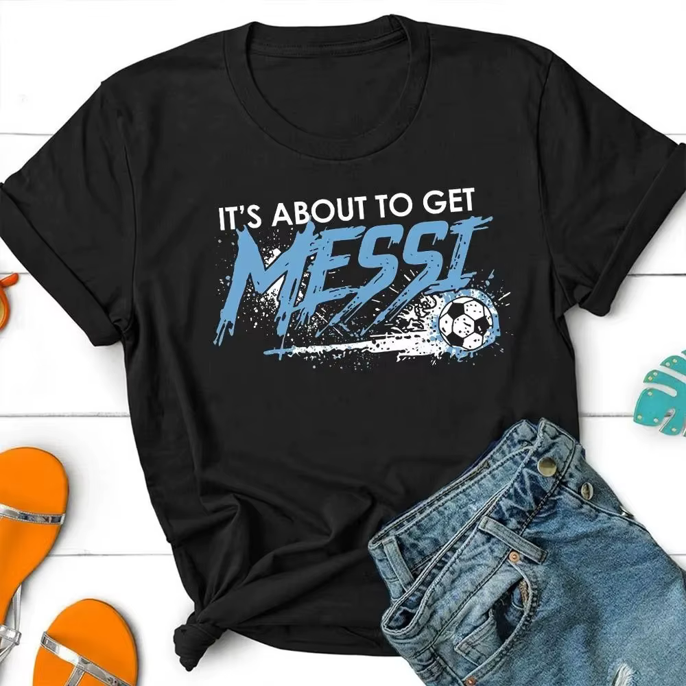 Coupe du Monde 2026 : Bientôt, vous aurez le T-shirt Messi ! T-shirt graphique de football amusant, 