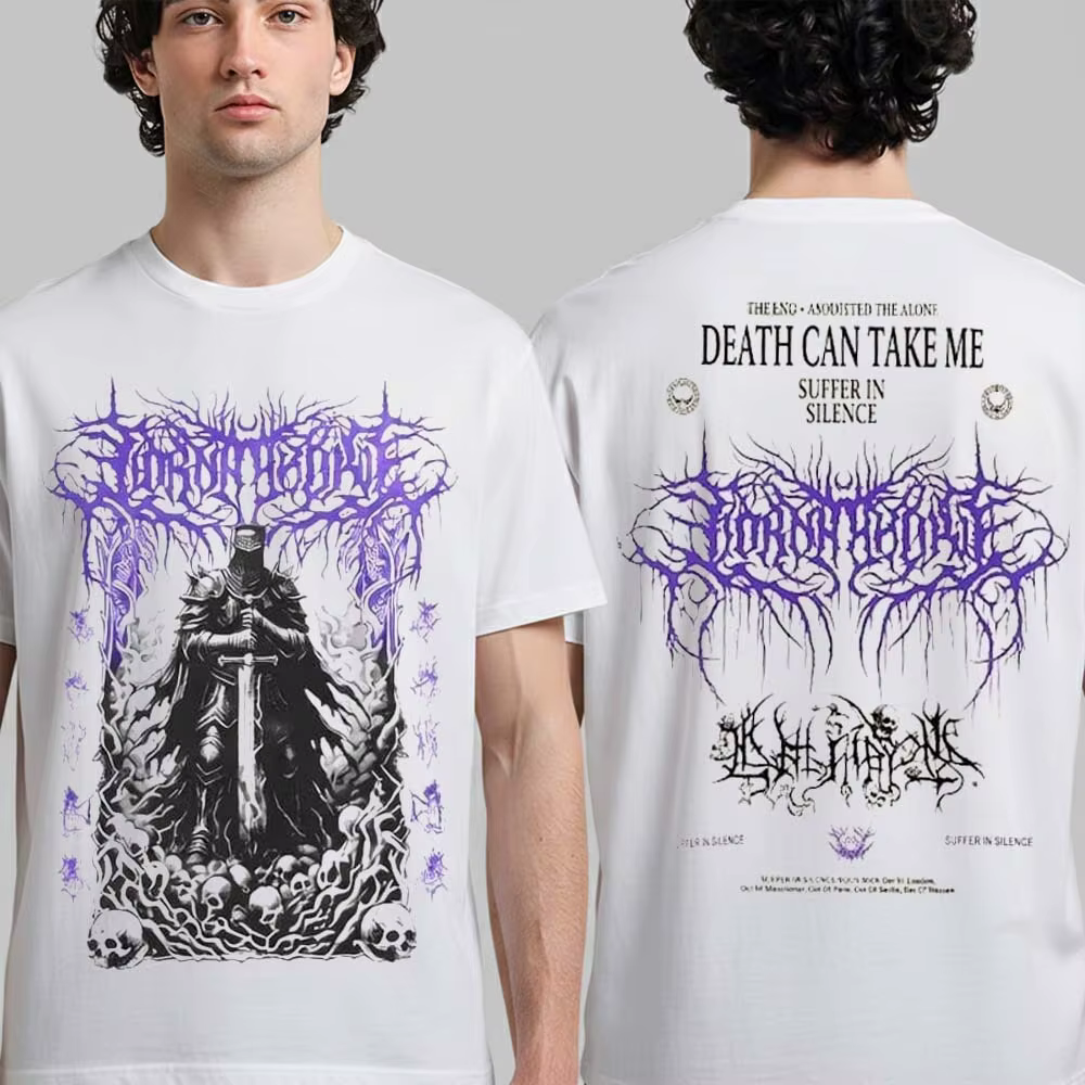 Lorna Shore Band North American Tour 2026 Merch T-shirt 100% coton unisexe pour hommes et femmes, T-
