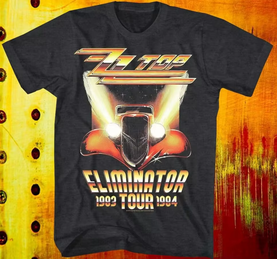 Nouveau ZZ Top Eliminator 1983 1984 Tour Concert Rock T-shirt pour hommes, taille S-5XL