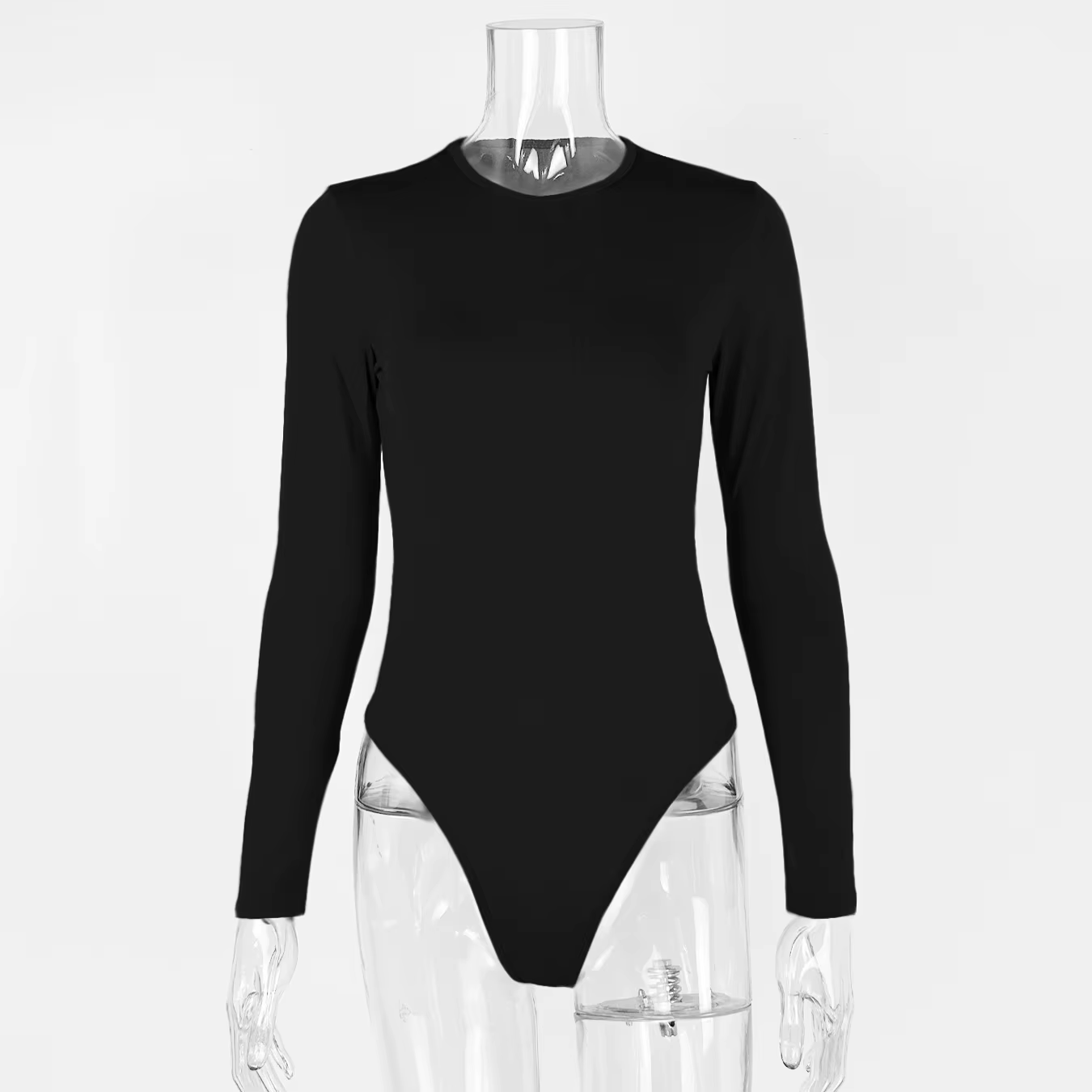 Nouveau Body à Manches Longues 2026 pour Femme, Coupe Ajustée Moulante, Combinaison Décontractée Une