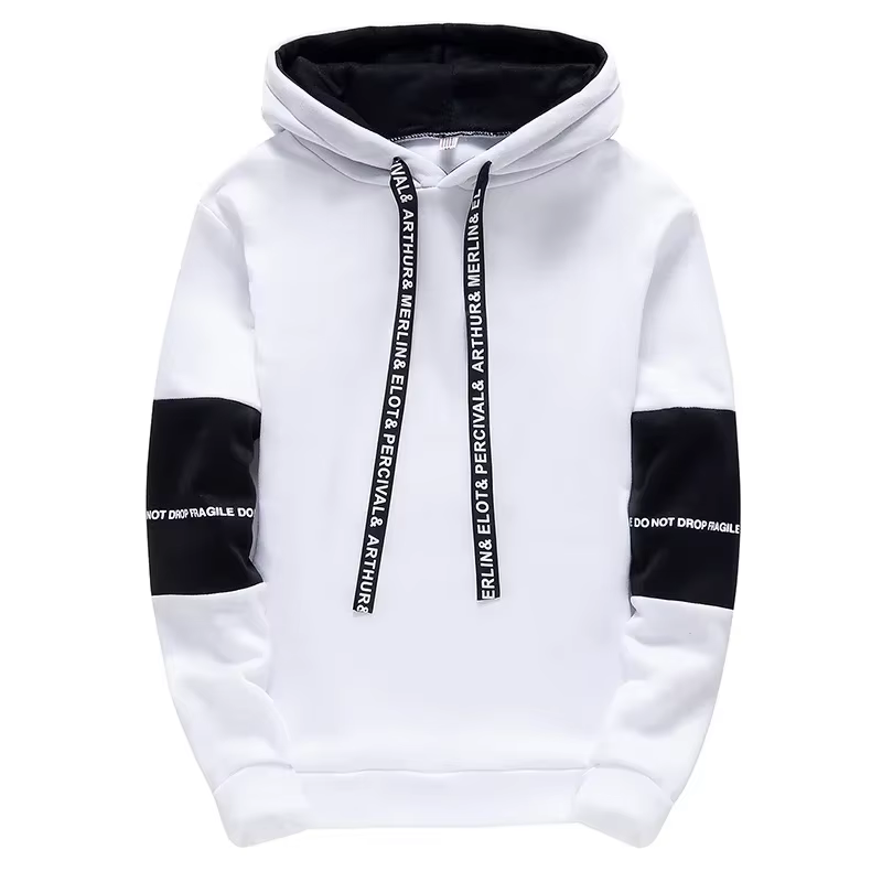 Sweat à capuche pour hommes à manches longues impression décontractée avec lettre sweats nouveau pri