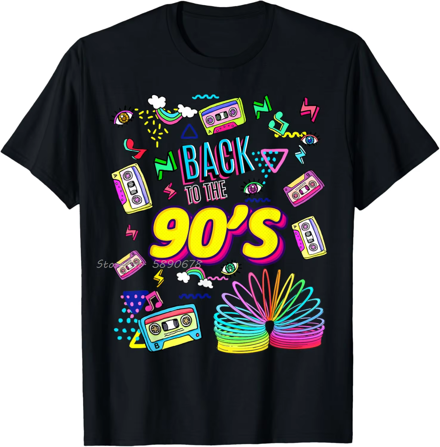 Cool 90's Forever, T-shirt Vintage retour à 90's Design graphique T-shirt mode vêtements hauts t-shi