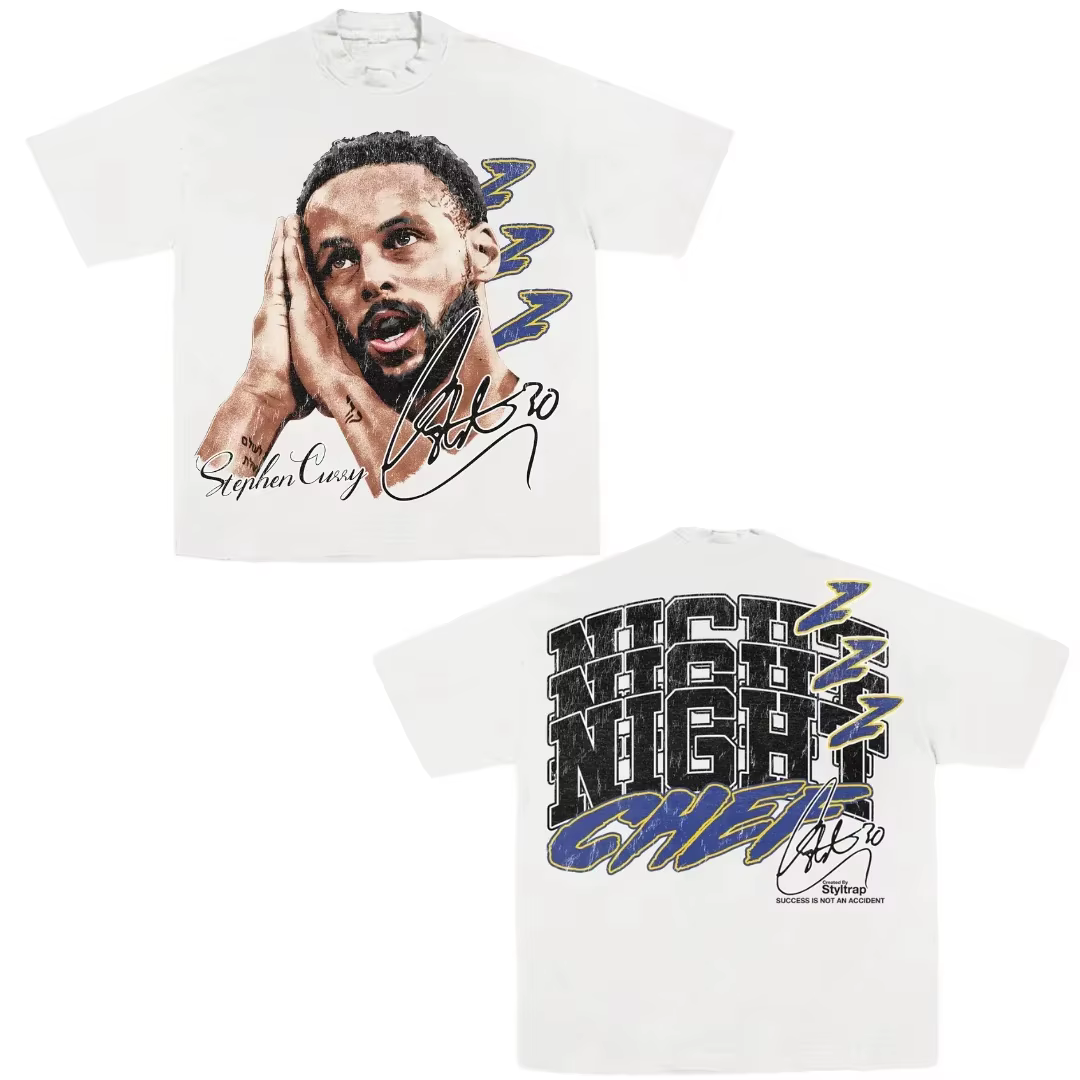T-shirt en coton à motif Superstar du basket-ball Curry, tendance estivale, pour adultes et enfants,