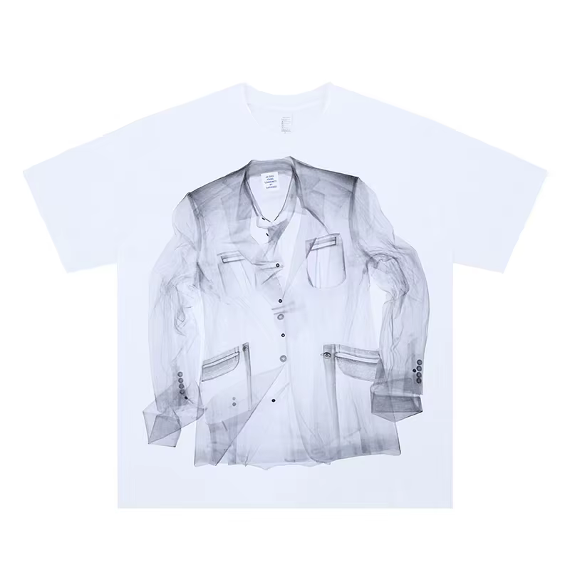 High Street chemise créative impression T-shirt hommes femmes de haute qualité 2025 Style d'été T-sh