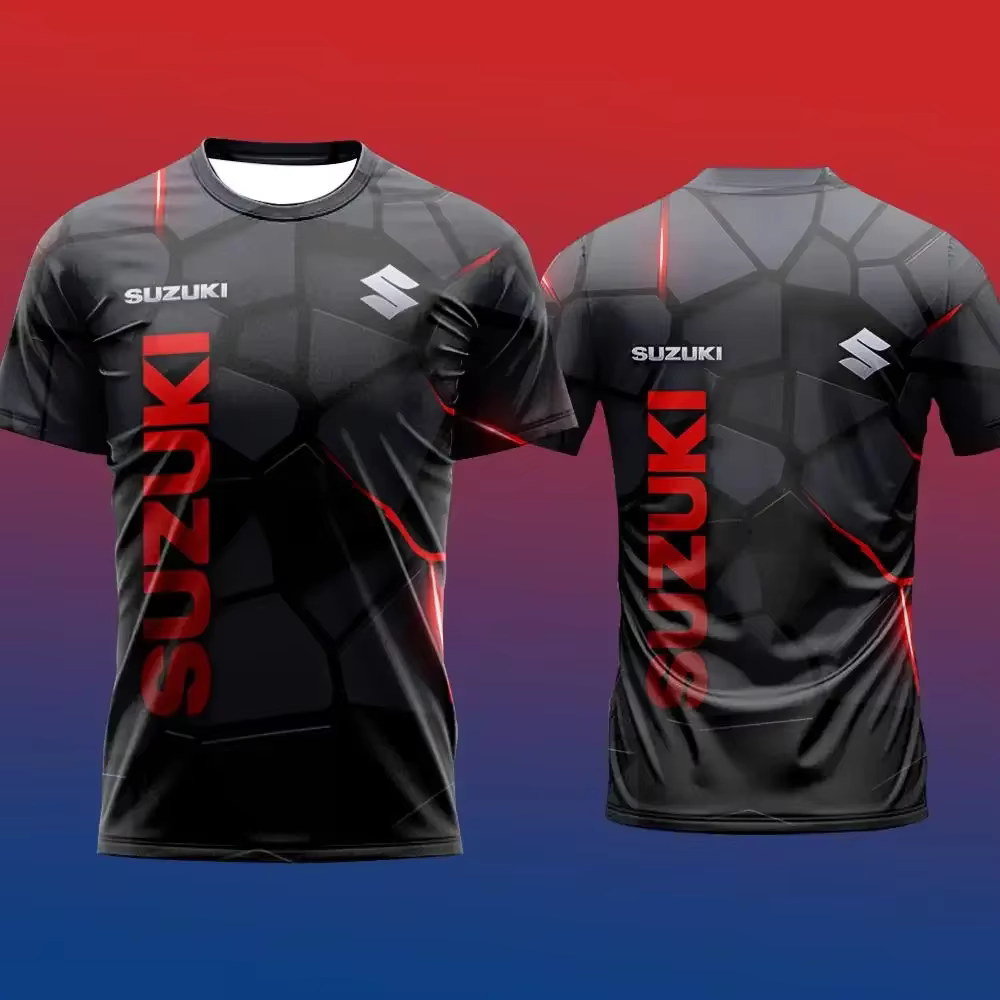 T-shirt pour hommes à imprimé 3D tendance, best-seller Suzuki, été, sport quotidien en plein air, fi