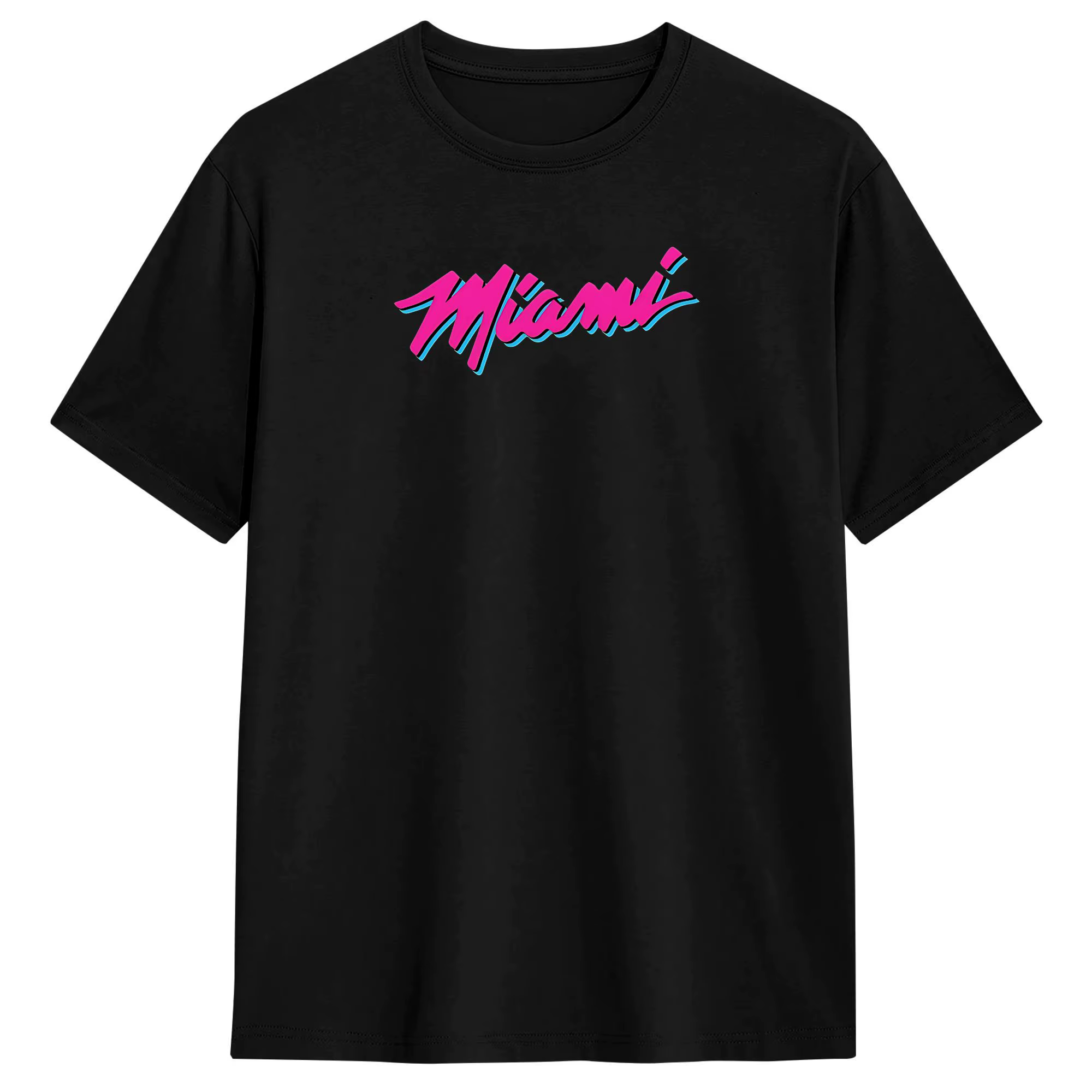 T-shirts pour hommes et femmes des Miami Heat, hauts en coton, t-shirt vintage à manches courtes et