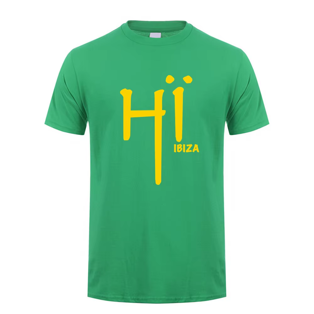 Hi Ibiza T Shirt été hommes coton manches courtes Hi Ibiza t-shirts cadeau homme Tee-LH-548