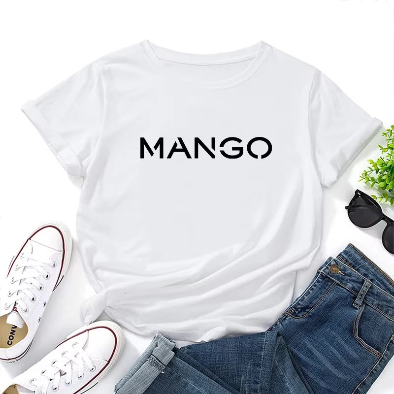 2025 nouvelle tendance femme T-shirt printemps été quotidien décontracté mode col rond à manches cou