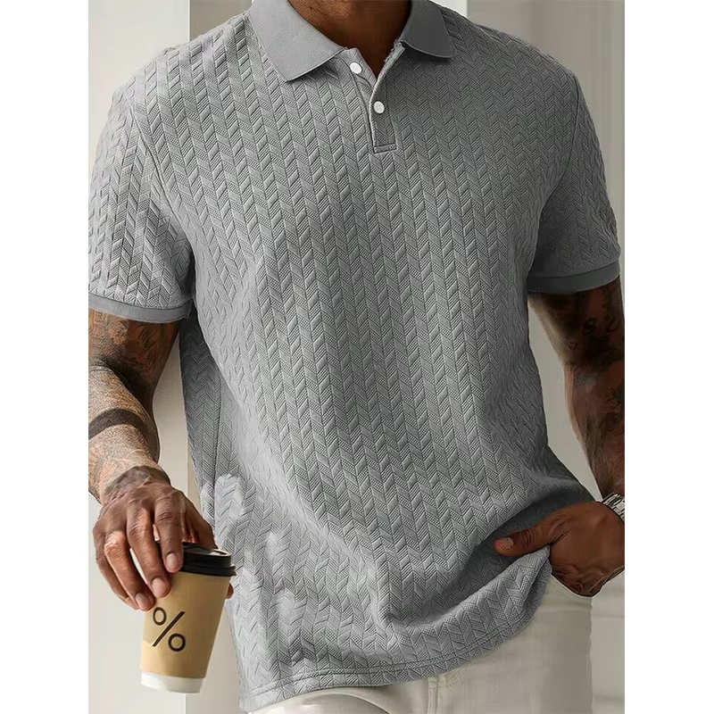 Polo d'été à manches courtes pour hommes, Streetwear, hauts de couleur unie, marque respirante