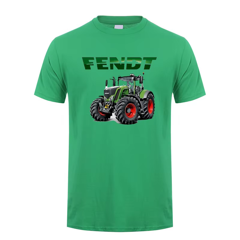 Fendt t-shirt été hommes Cool coton à manches courtes Fendt tracteurs agricoles T-shirts unisexe cad