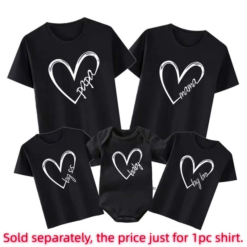 Tenues assorties amusantes pour la famille Papa Maman, T-shirt pour papa, maman et enfants, body pou