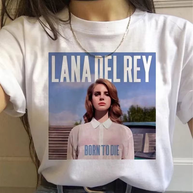 Lana Del Rey-T-shirt Harajuku pour femmes, imprimé fan Ulzzang, graphique des années 90, style corée