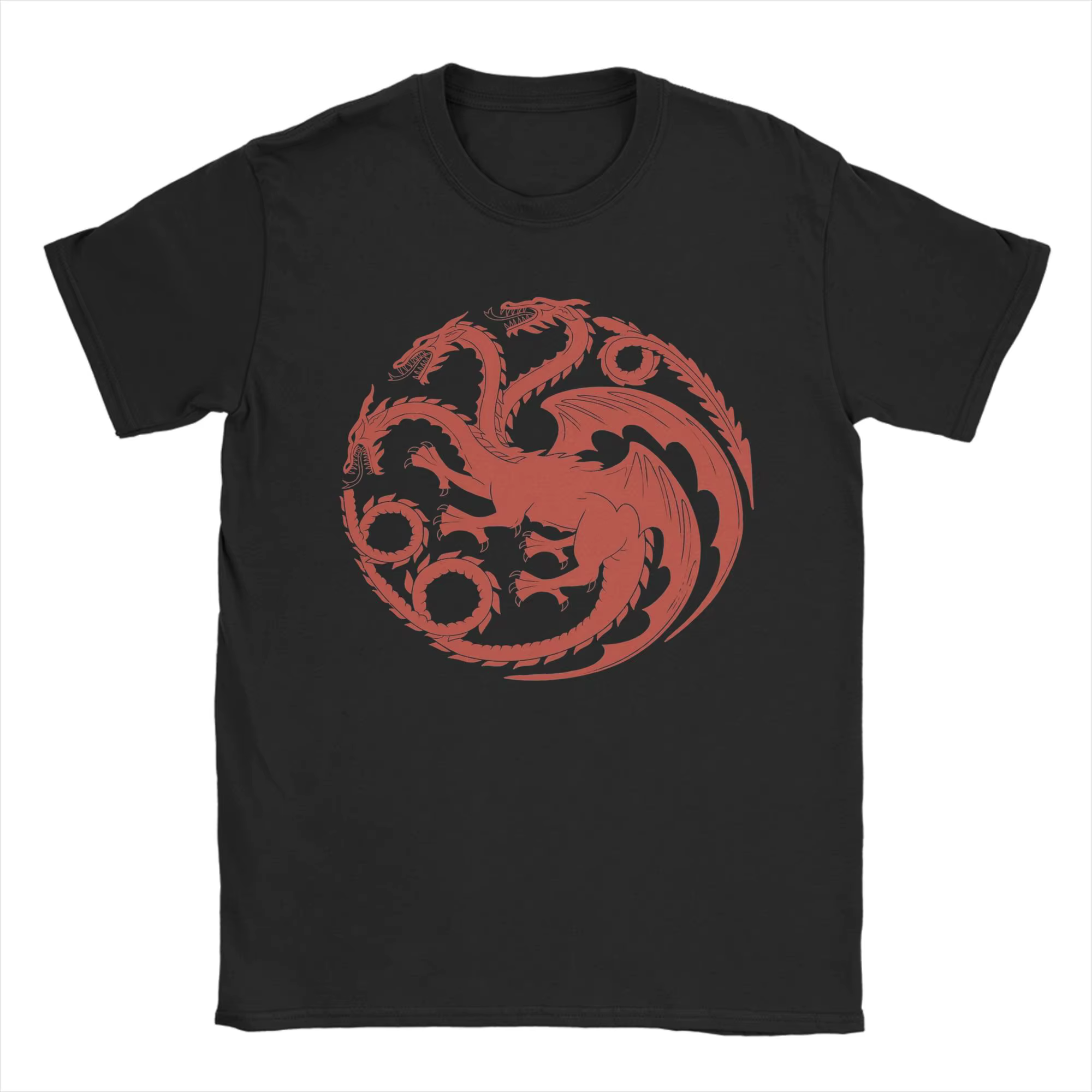 T-shirts pour hommes House of TARGARYEN King's, 100% coton, superbe t-shirt à manches courtes et col