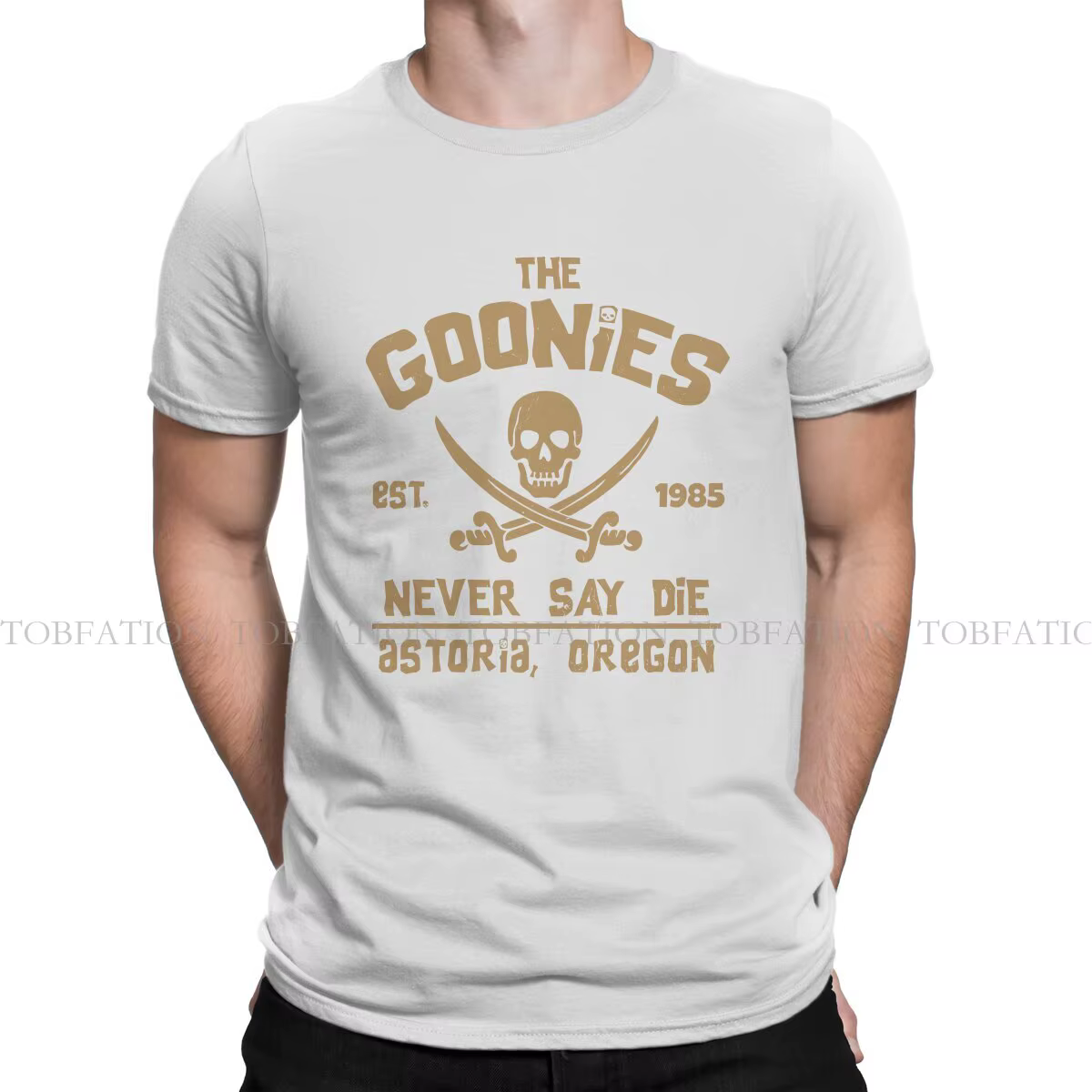 T-shirt Goonies Movie pour homme, Never Say Die, SemiLeisure PVD, 100% coton, ChimFluffy