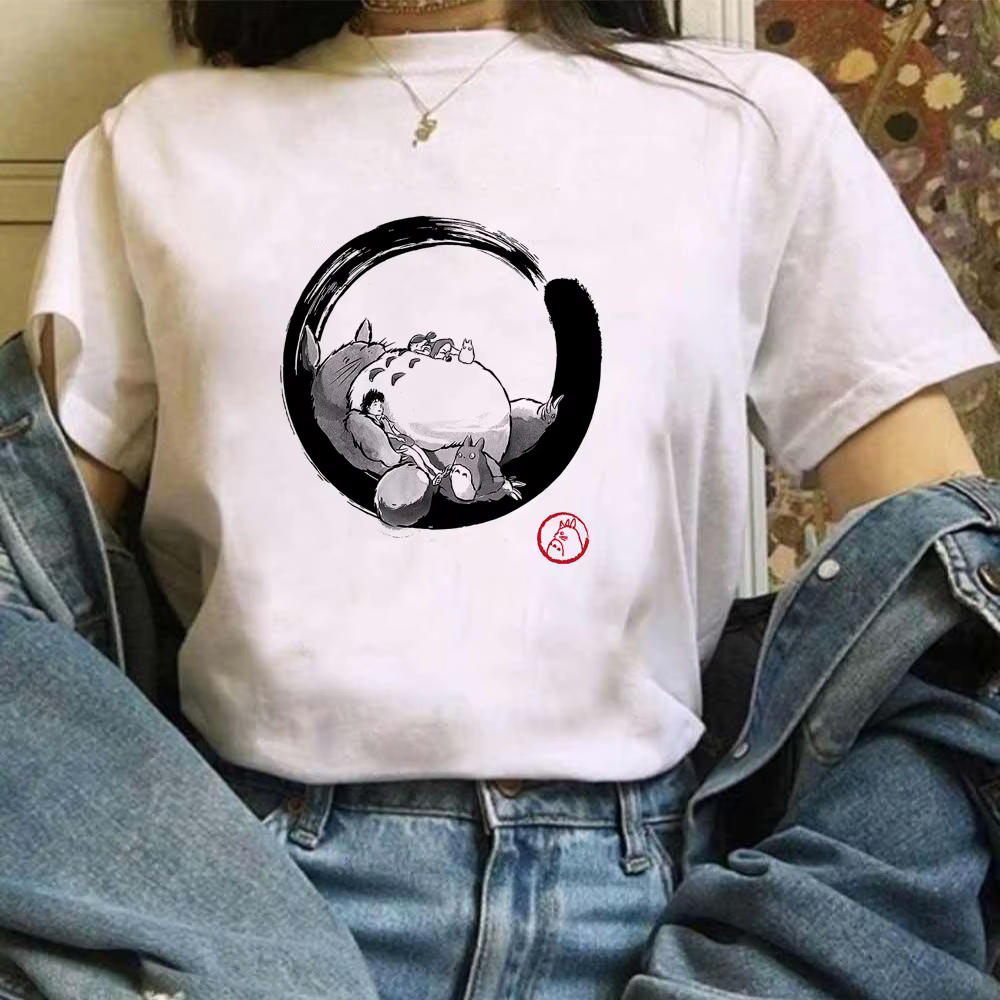 Miyazaki Hayao Kawaii T-shirt graphique T-shirt vêtements mode Totoro Studio Ghibli mignon Anime T-s