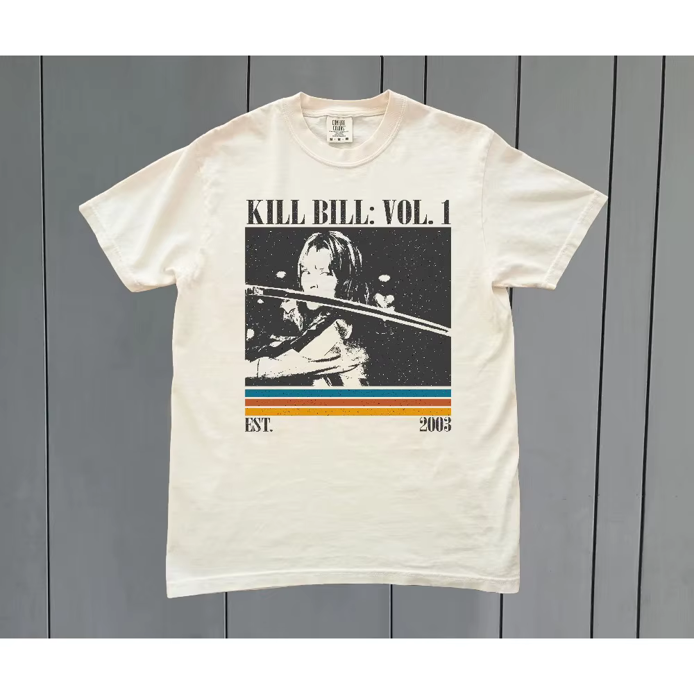 T-shirt du film Kill Bill 1, Style rétro, nouveau T-shirt d'été unisexe à la mode décontractée